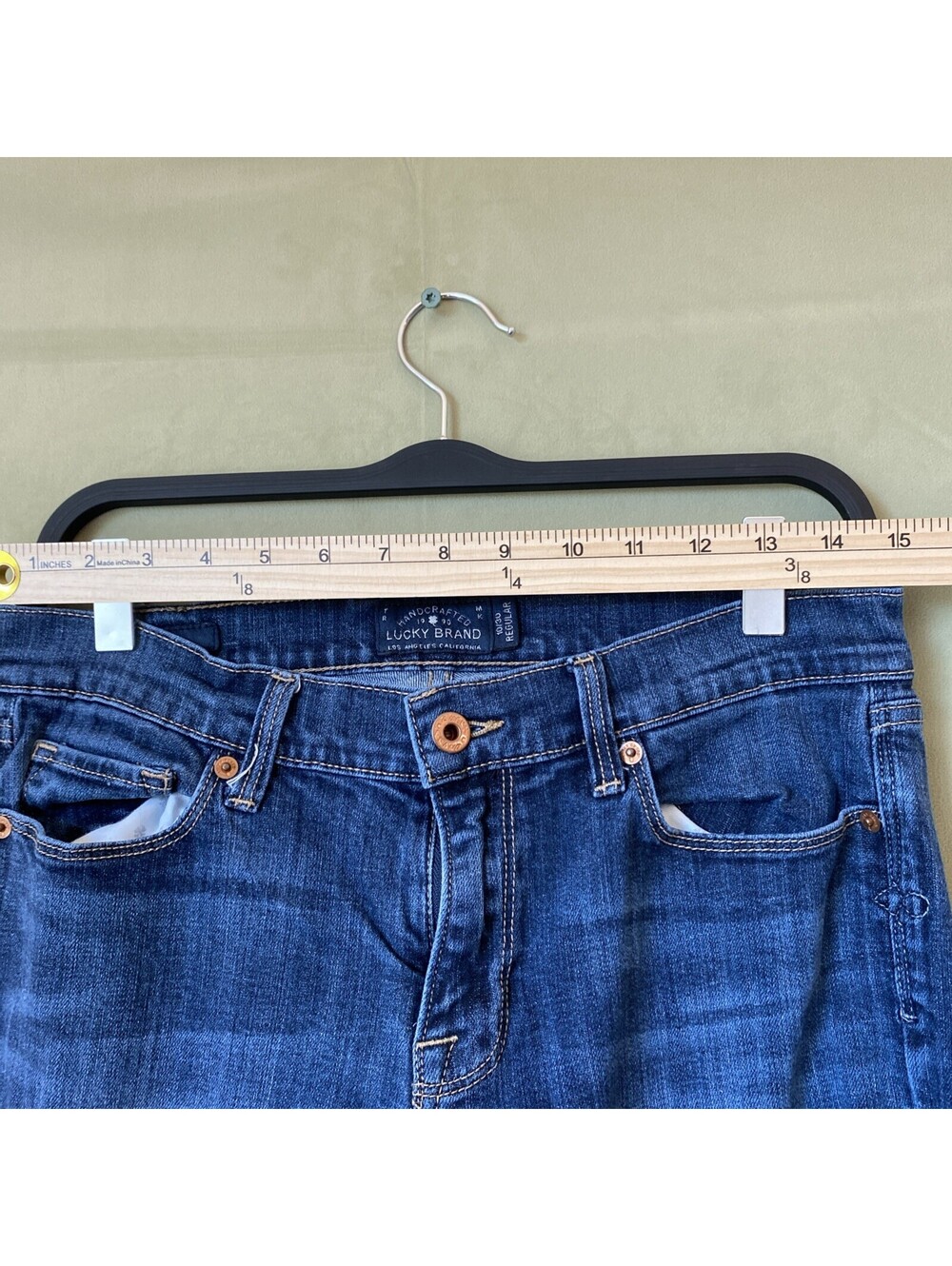 Lucky Brand Womens Size 10 Blue Bootcut Mid Rise Denim Jeans Medium Wash